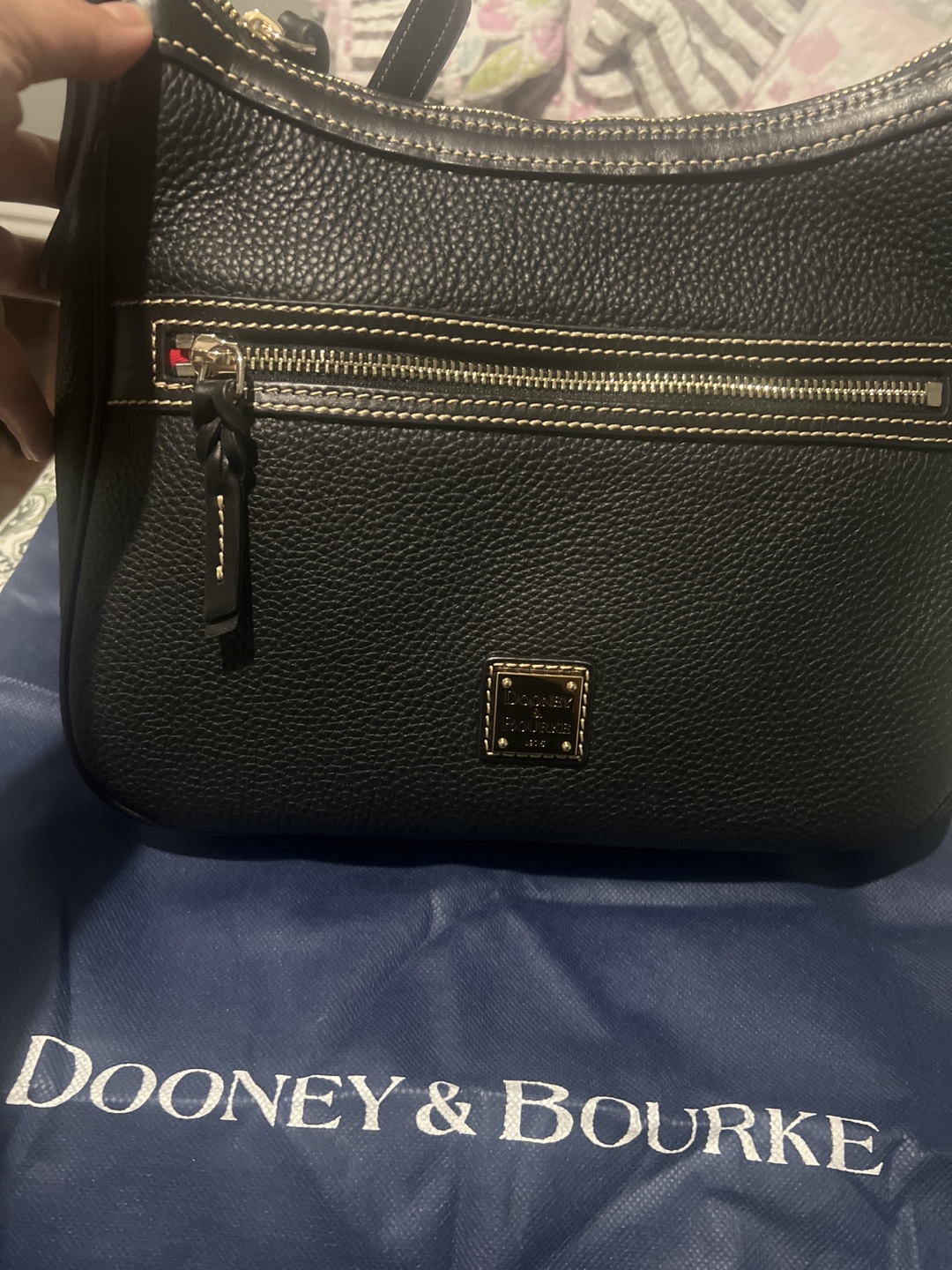 Dooney & Bourke Presley Black Leather Handbag