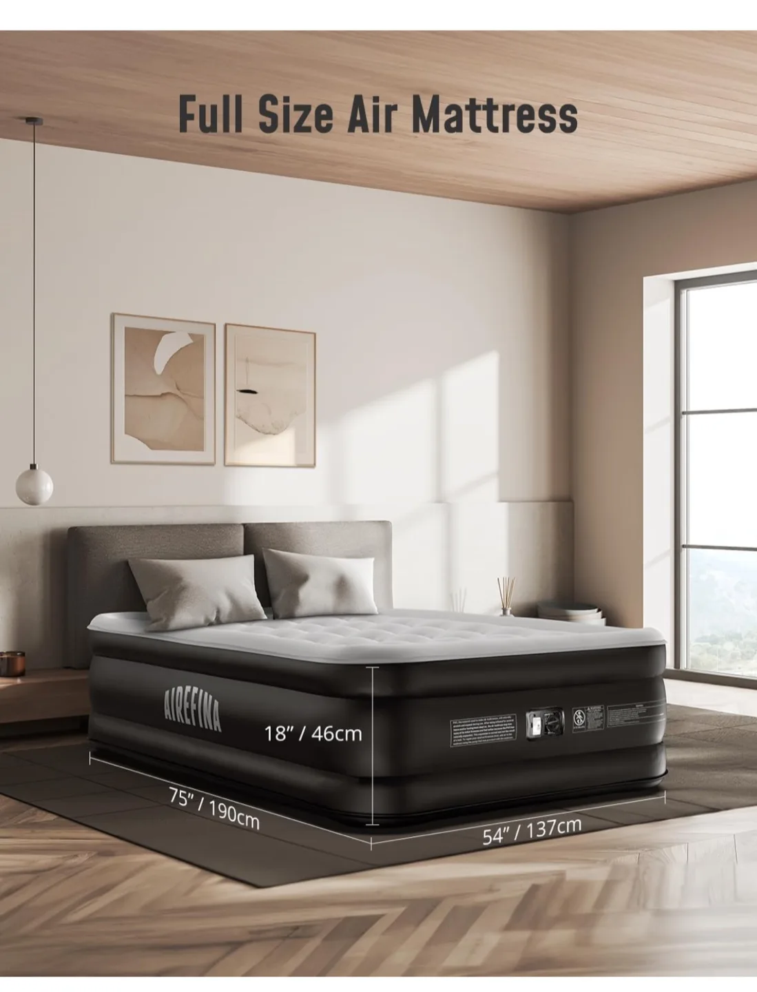 Airefina Full Size Air Mattress - New! thumbnail