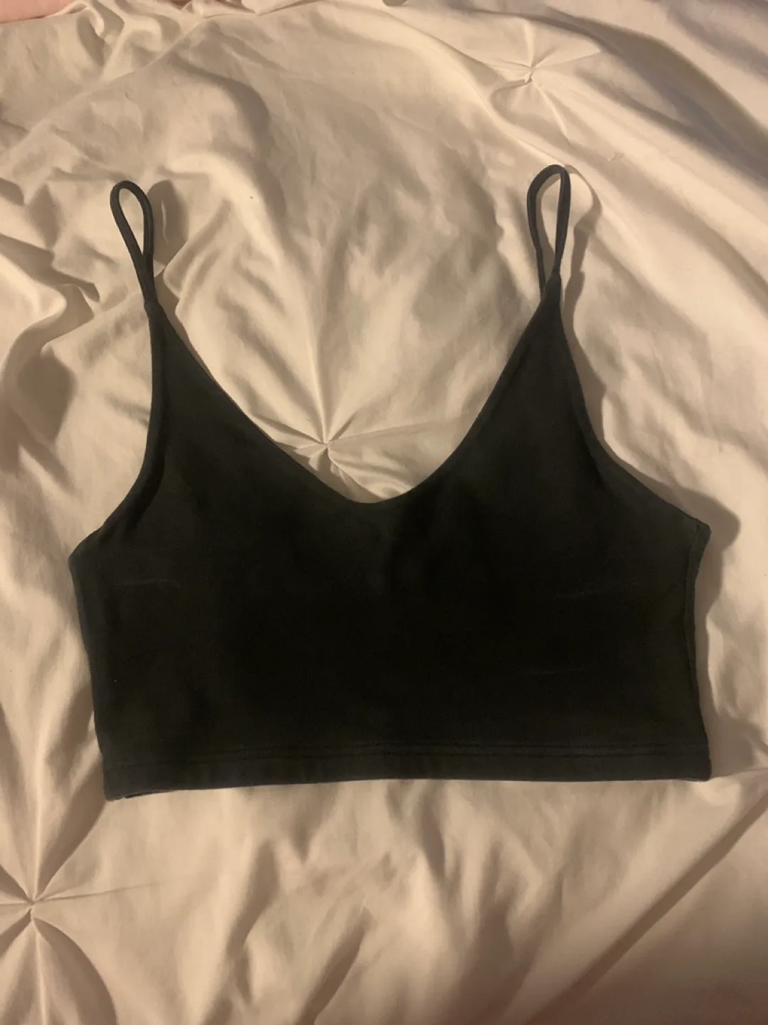 Brandy Melville Black Crop Top - Size S thumbnail