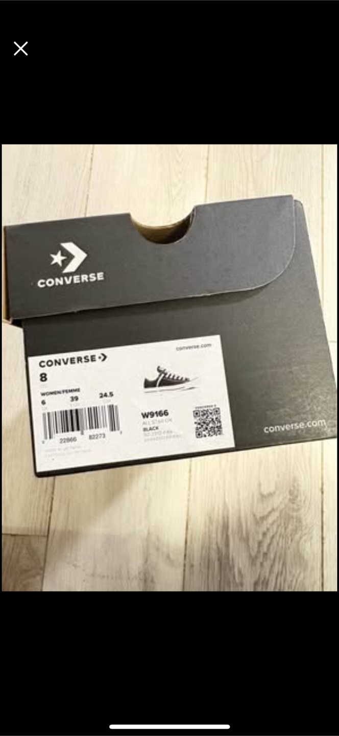 Converse All Star OX (Black) – Women’s Size 8! - photo 5