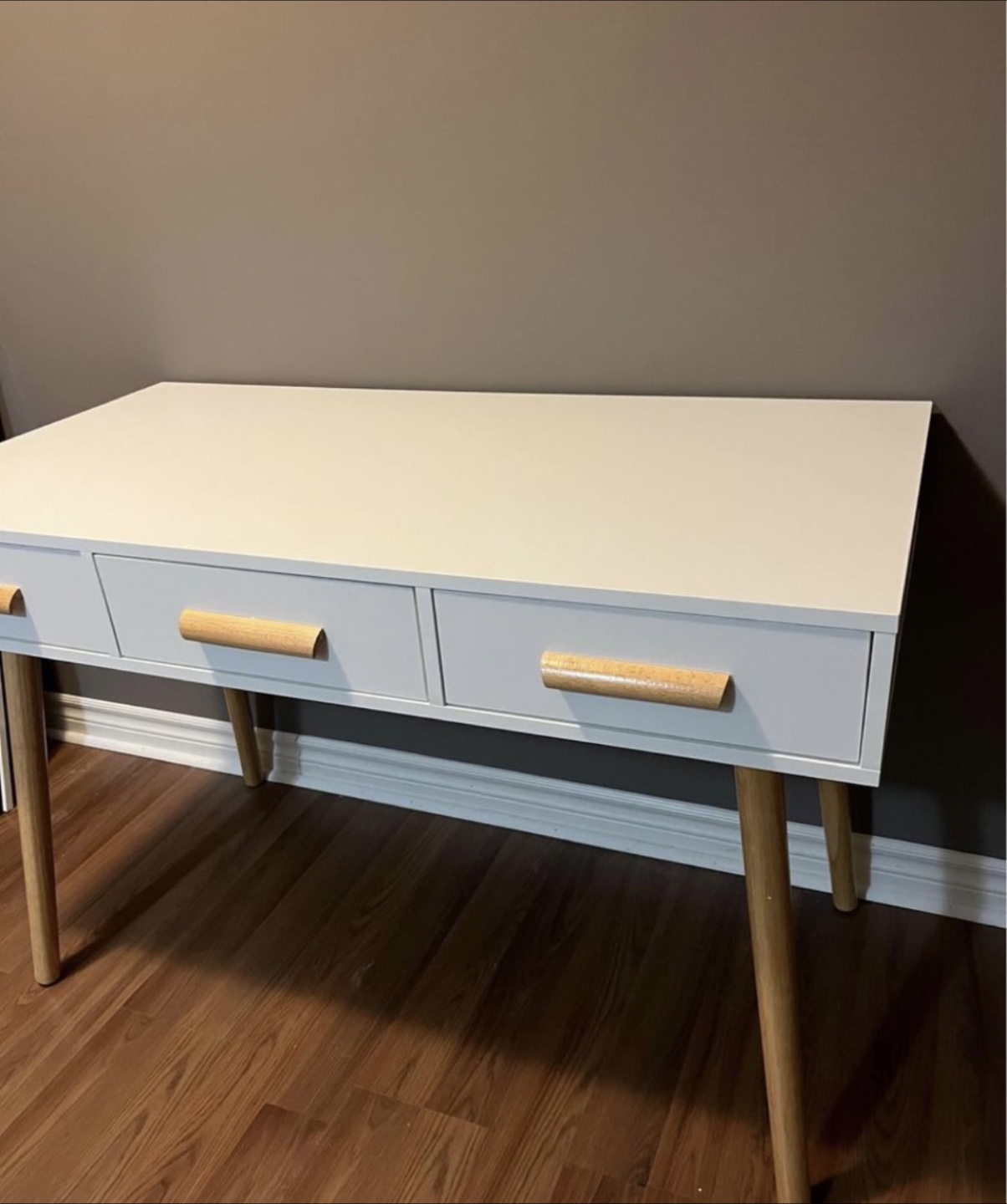 White Desk with Drawers