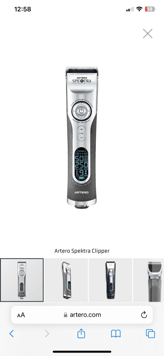 Artero Spektra Professional Hair Clipper thumbnail