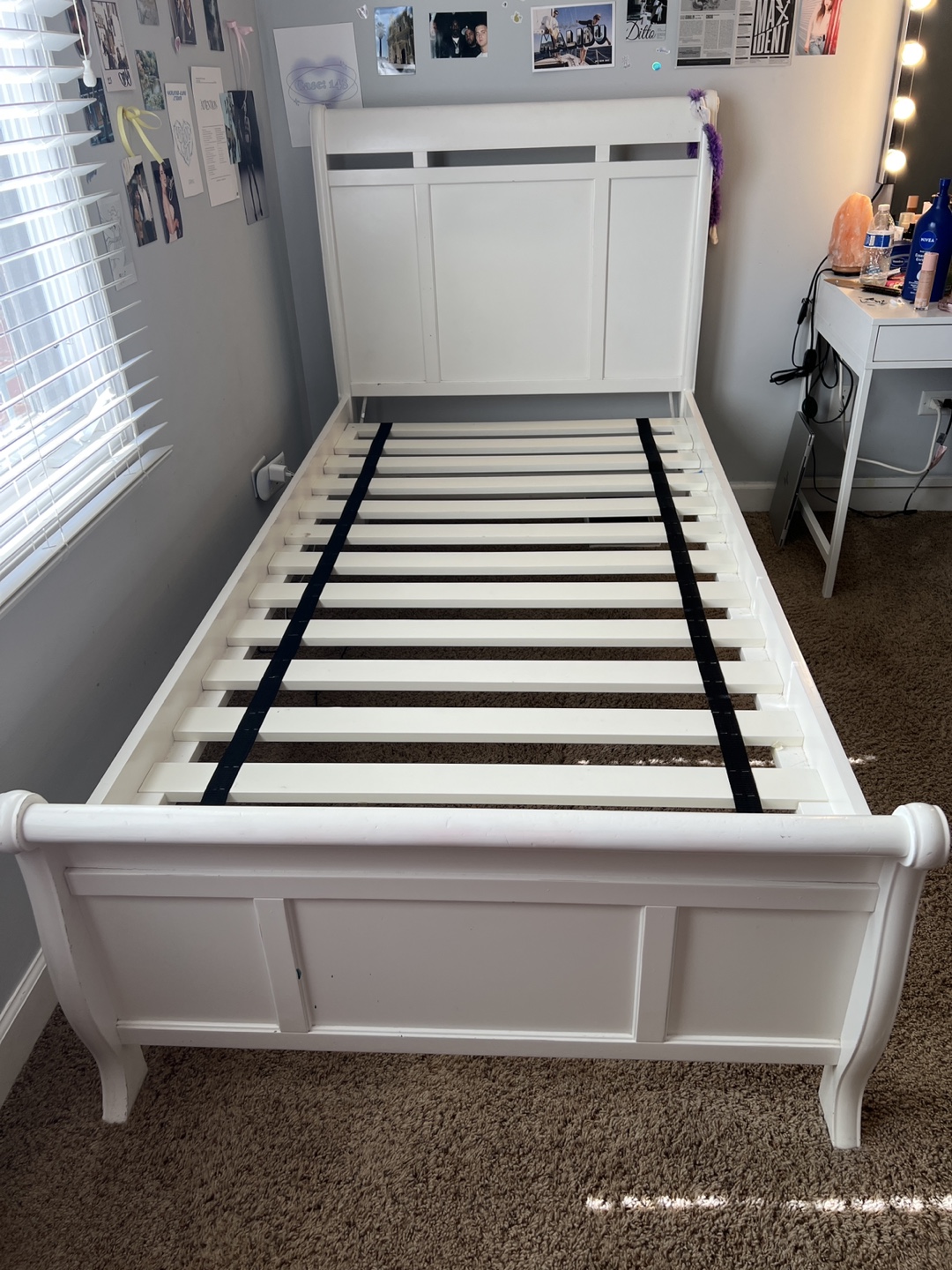 White Twin Bed Frame