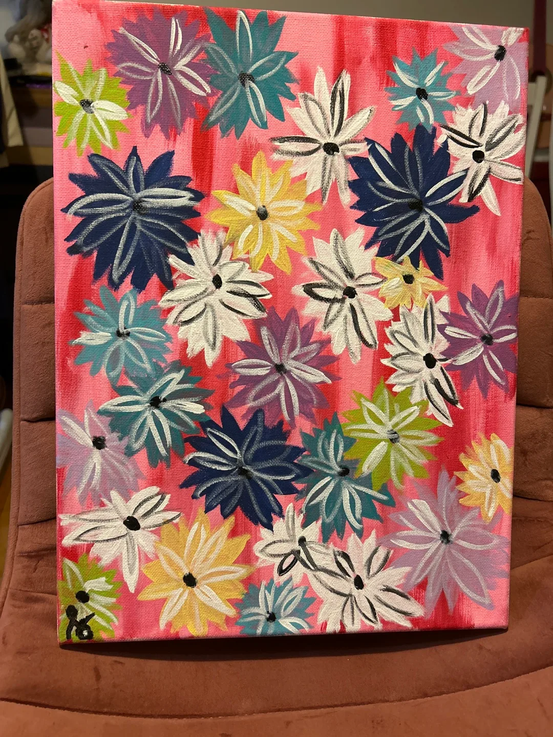 Floral Painting on Canvas 12x16 thumbnail