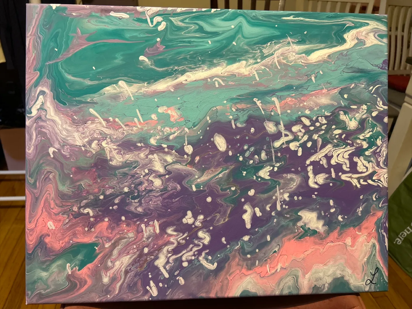 Fluid Art Painting - Abstract 16x20 thumbnail
