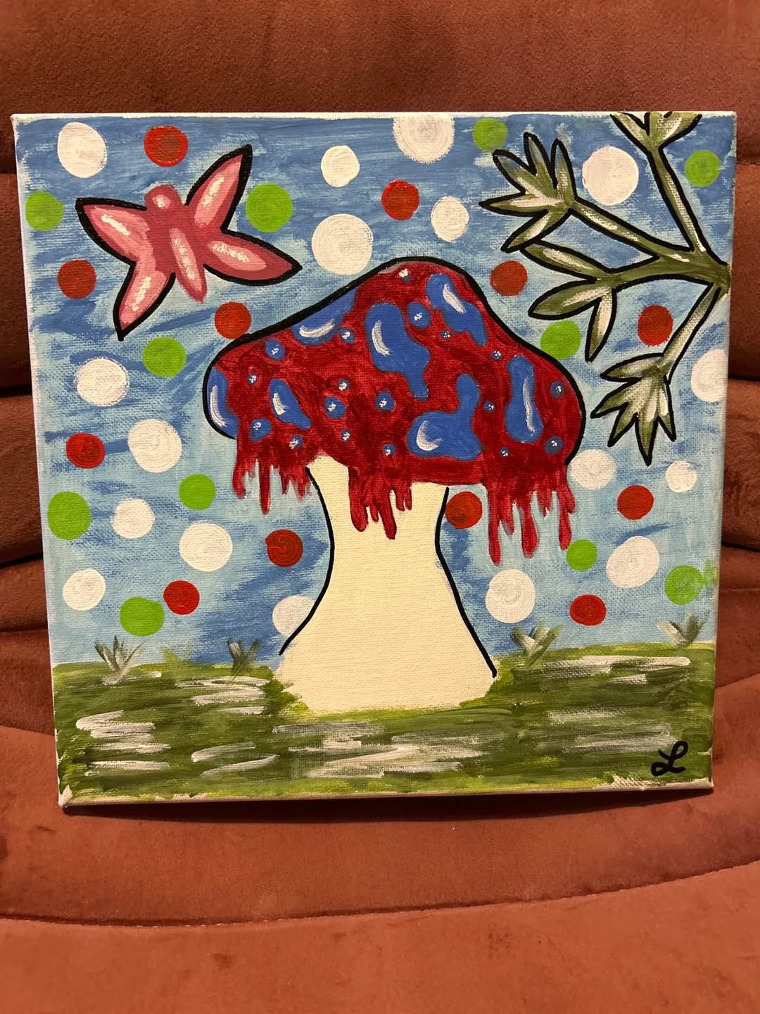 Mushroom Painting- 10x10 thumbnail