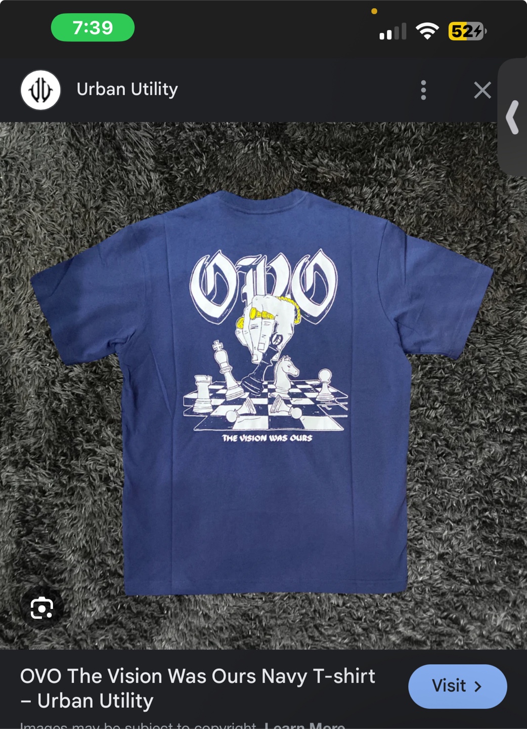 OVO The Vision Was Ours Navy T-shirt - photo 3