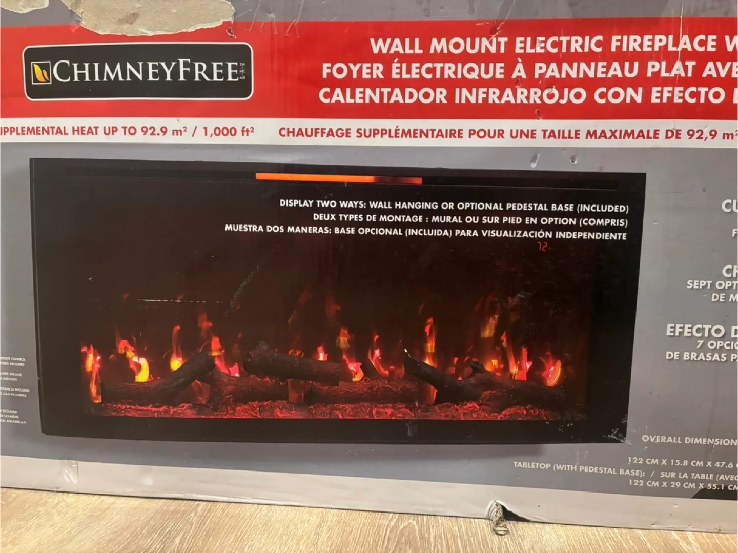 ChimneyFree Wall Mount Electric Fireplace thumbnail