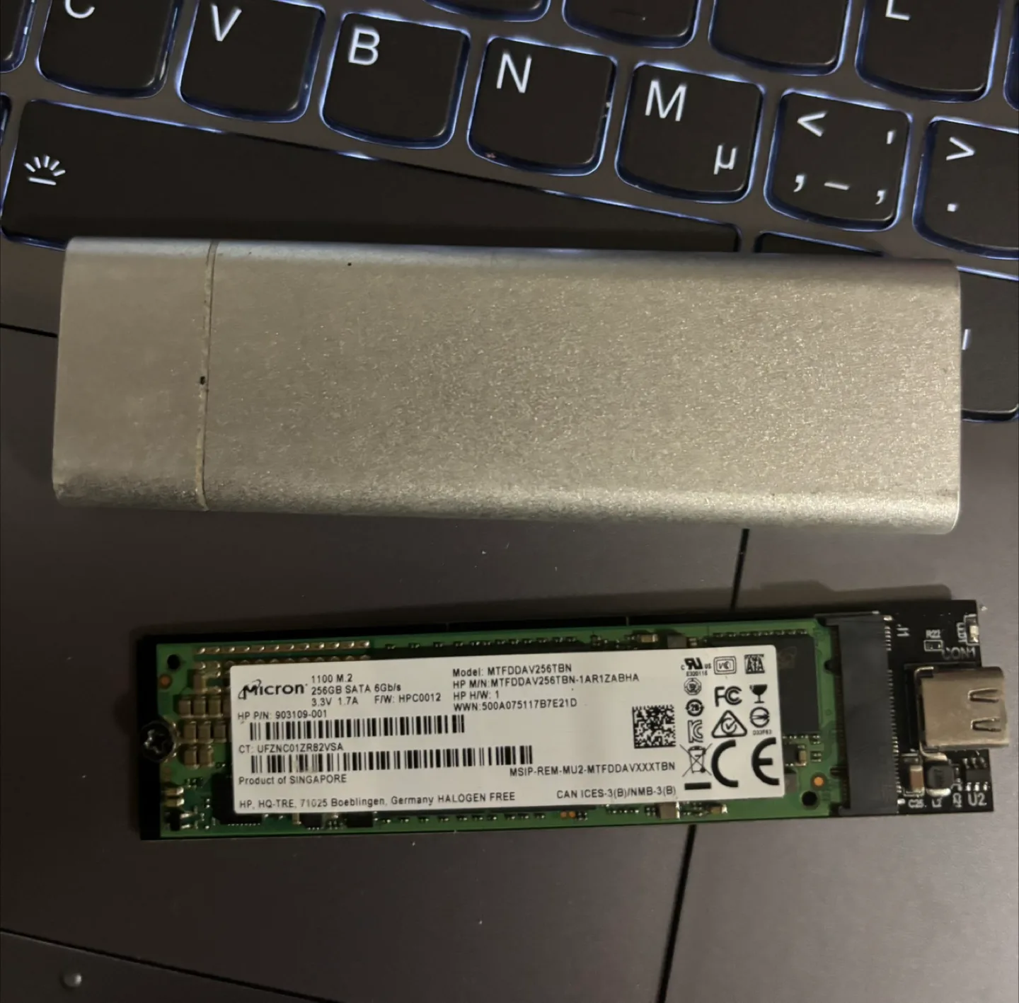 Micron 256GB SATA SSD