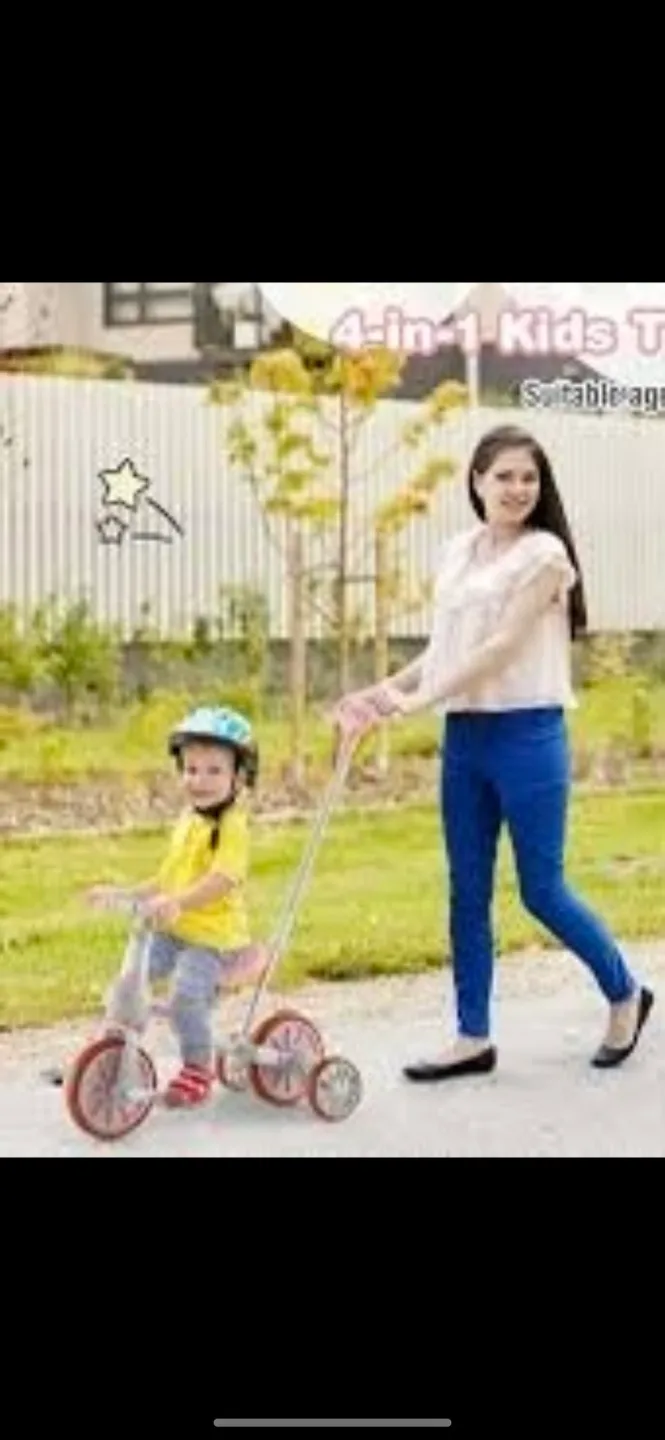 Tricycle with Parent Handle Bar and Scooter Set image indicator(8)