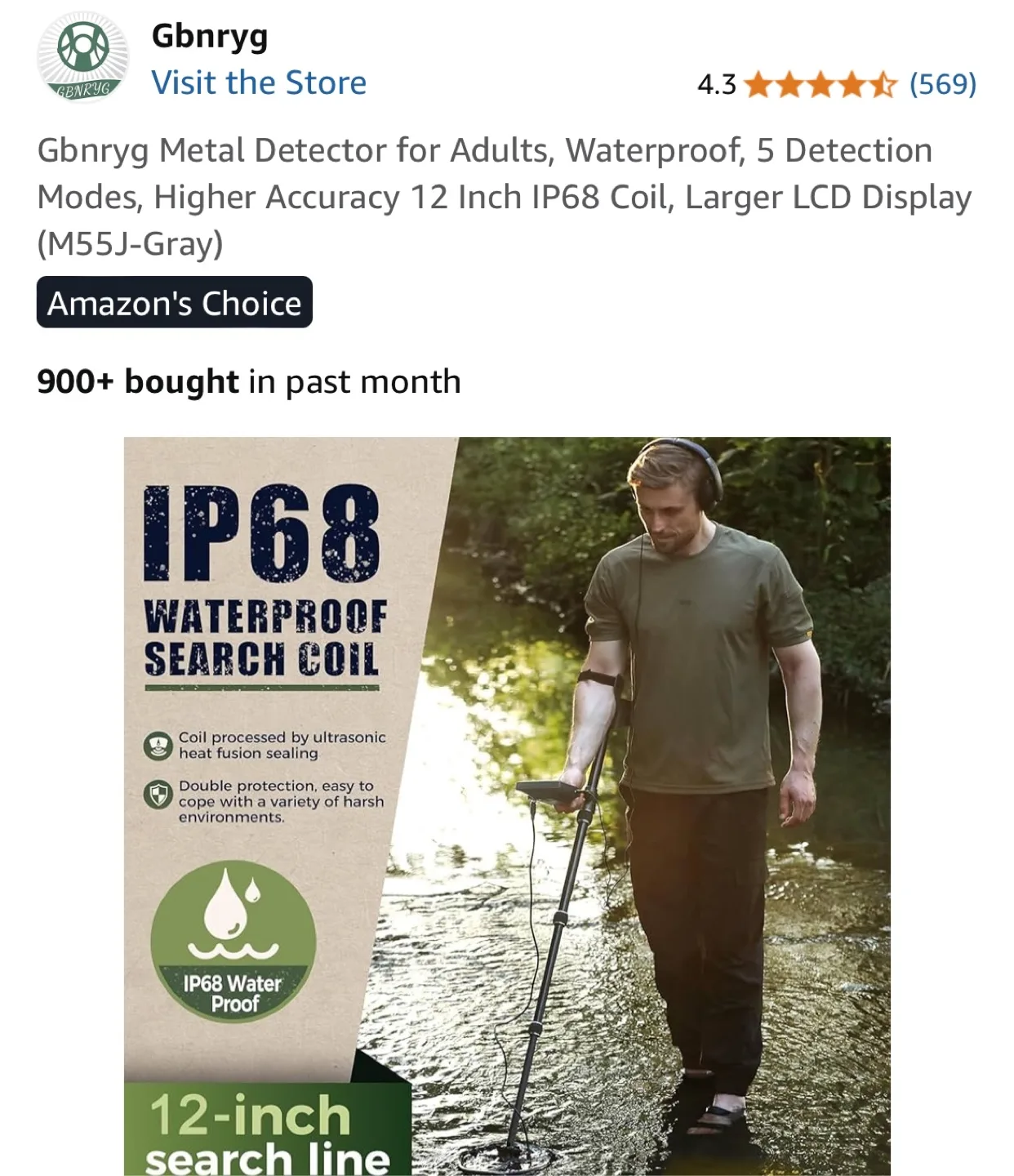 Gbnryg Metal Detector for Adults (M55J-Gray) image indicator(6)