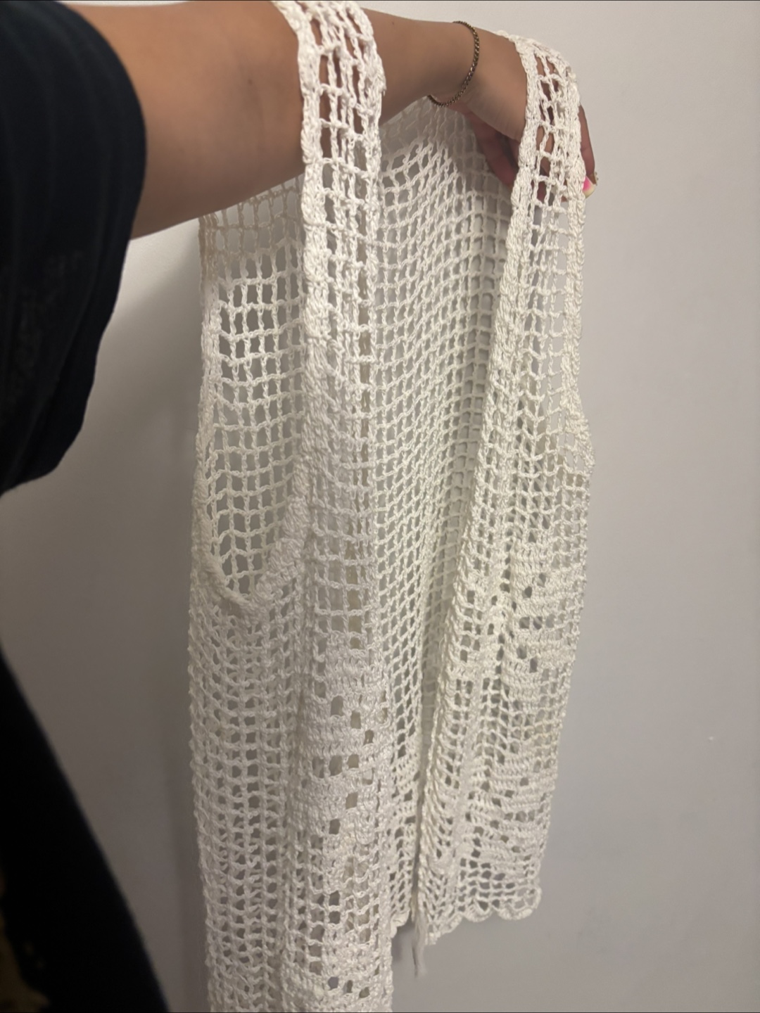 Crochet Vest - White