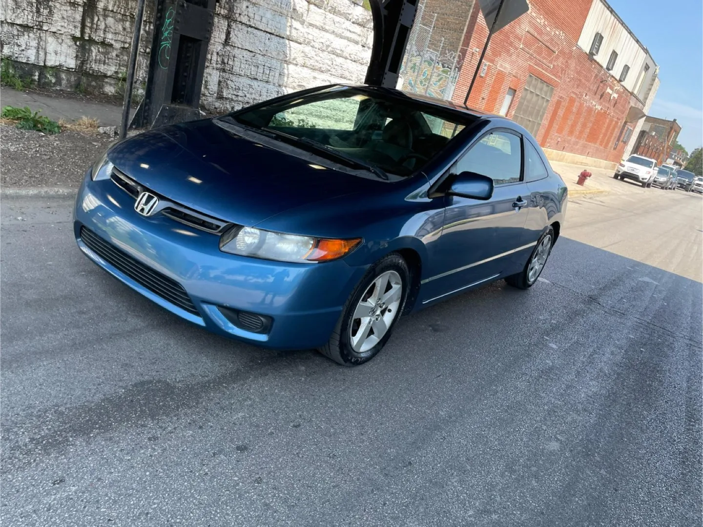 2008 Blue Honda Civic Coupe con 130 millas thumbnail