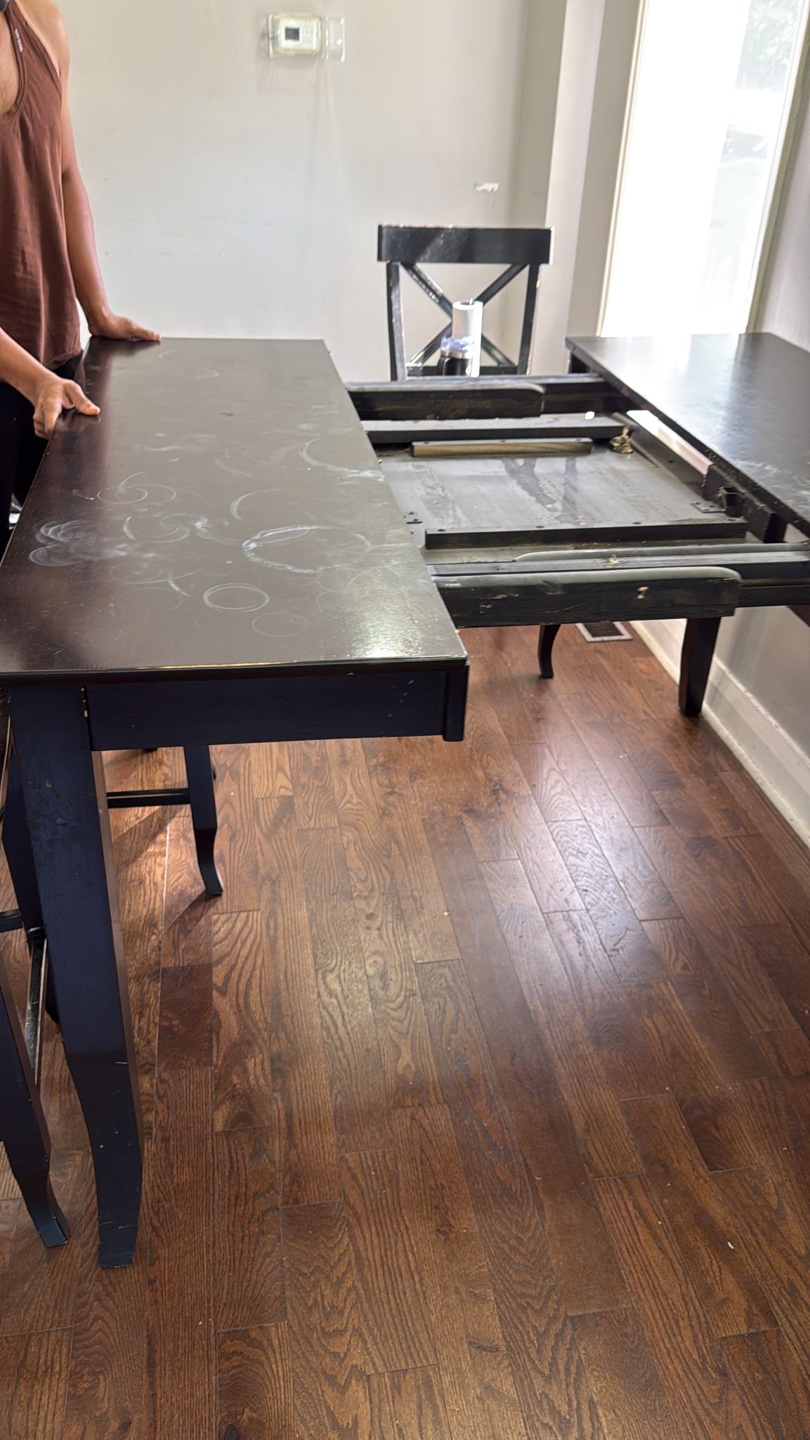 Black Dining Table with 4 Chairs - photo 5