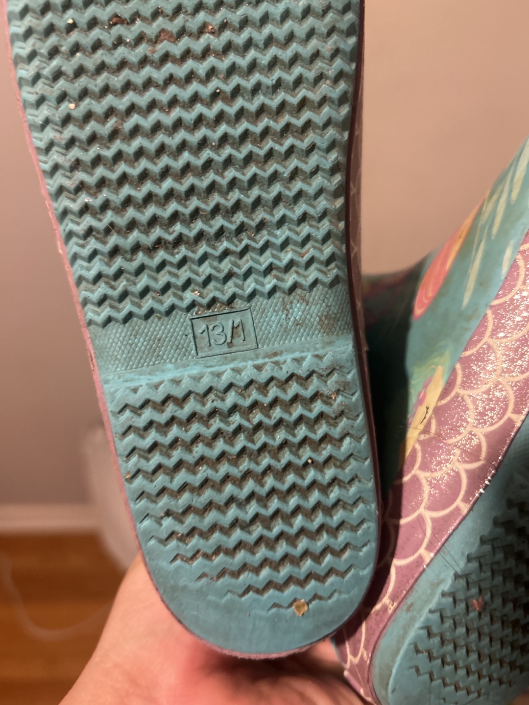 Mermaid Rain Boots - Size 13/1 - photo 4