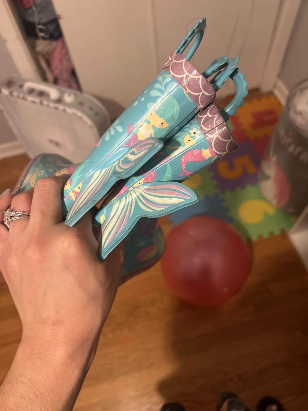 Mermaid Rain Boots - Size 13/1 - photo 3