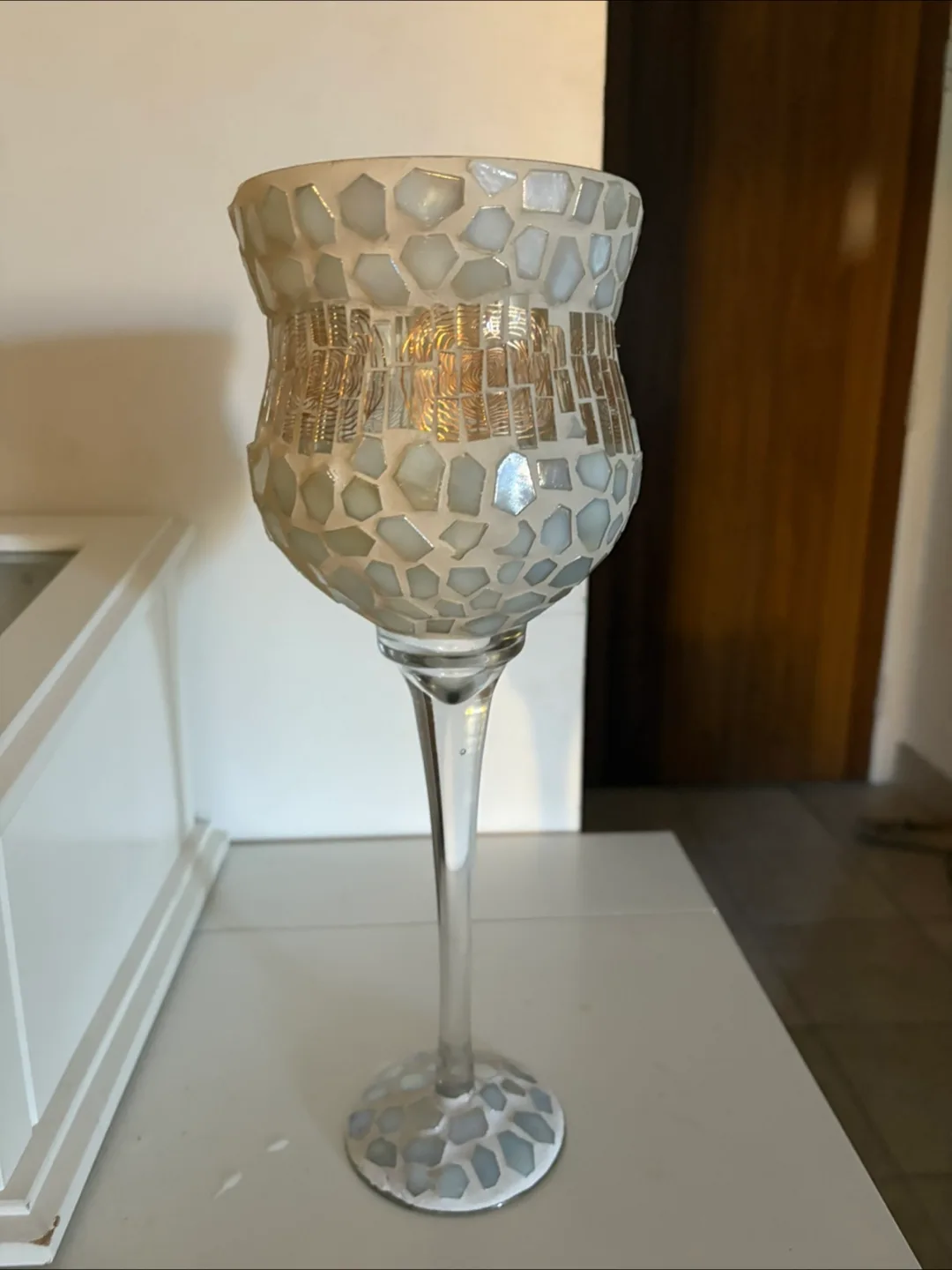 Mosaic Glass Candle Holder thumbnail
