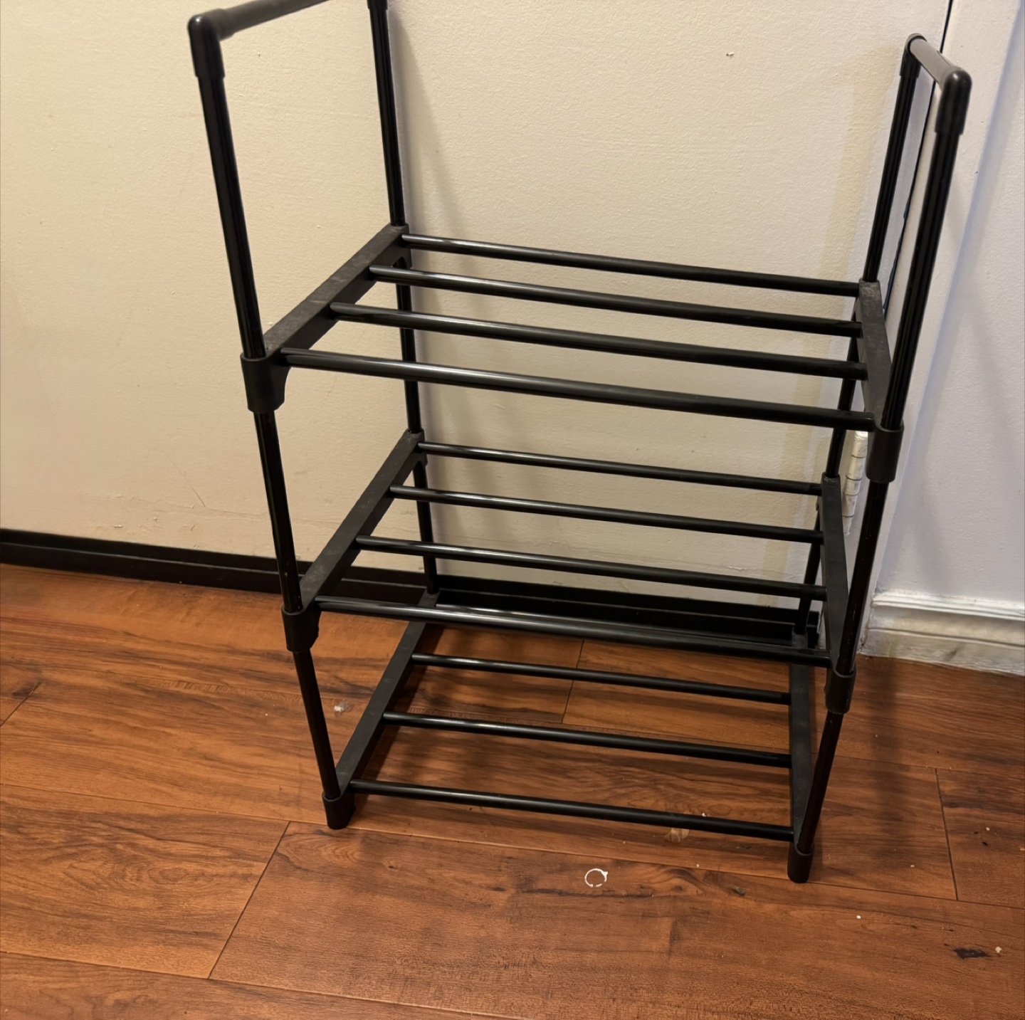 Black Metal Shoe Rack