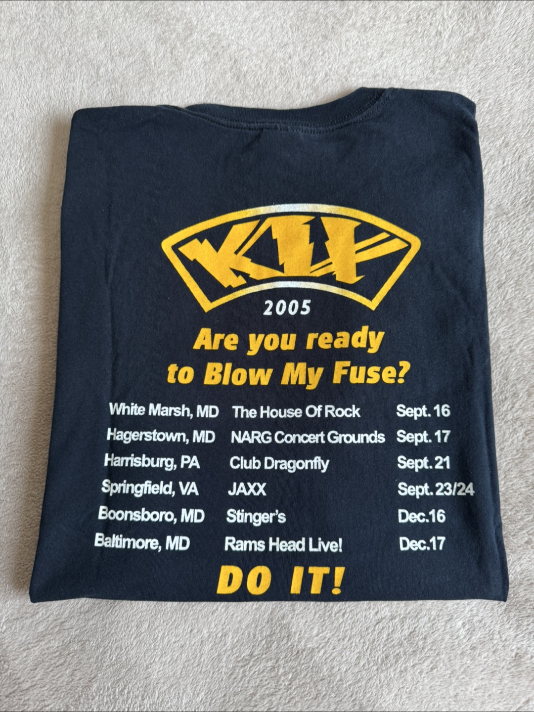 Vintage 2005 Kix Concert Shirt - photo 2