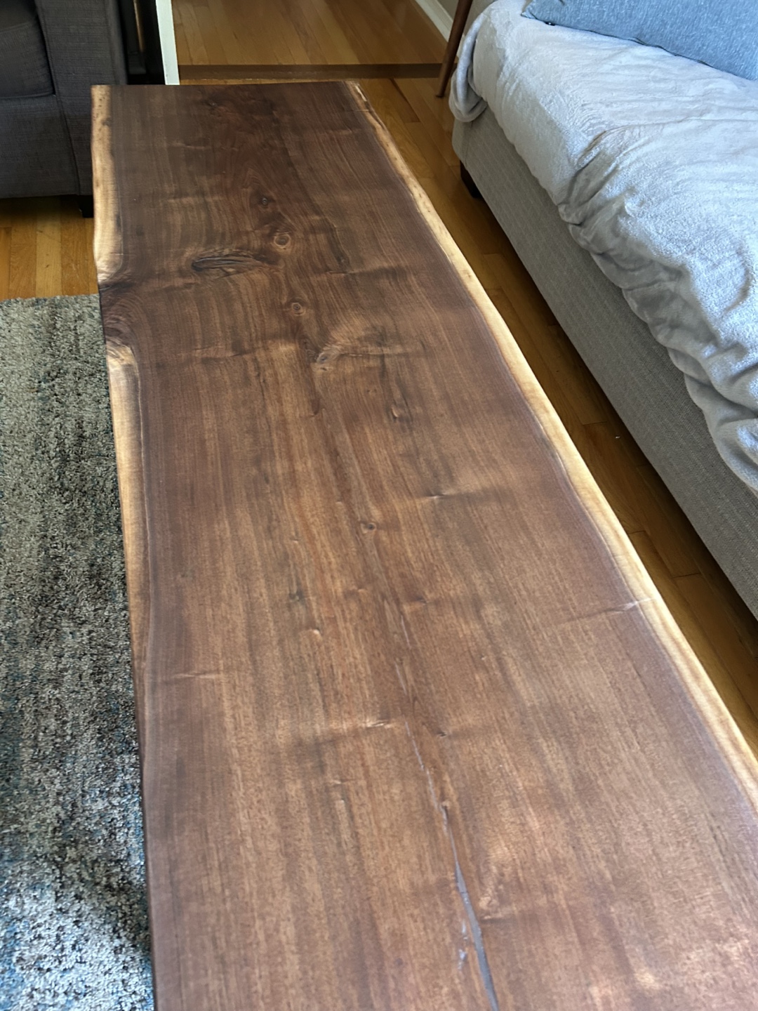 XL Live Edge Black Walnut Coffee Table - photo 2