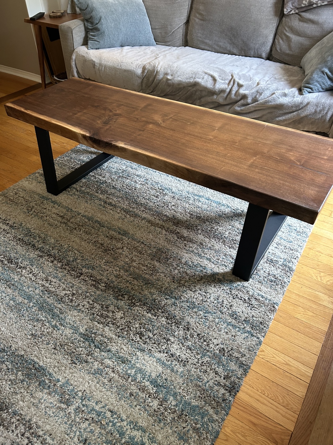 XL Live Edge Black Walnut Coffee Table