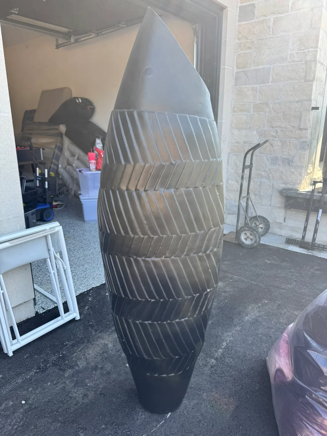 Large Black Decorative Vase thumbnail