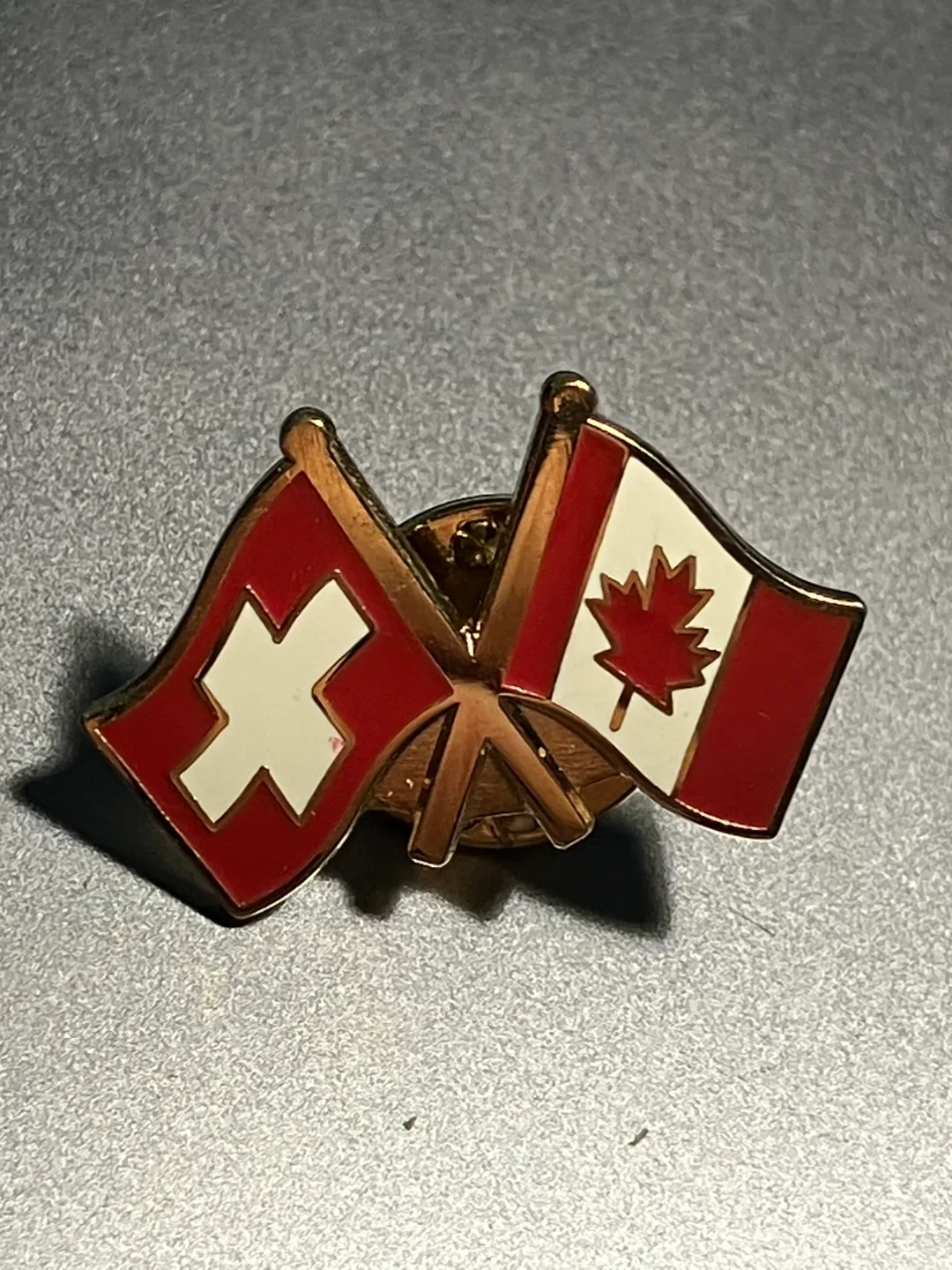 Canada & Switzerland Flag Pin thumbnail