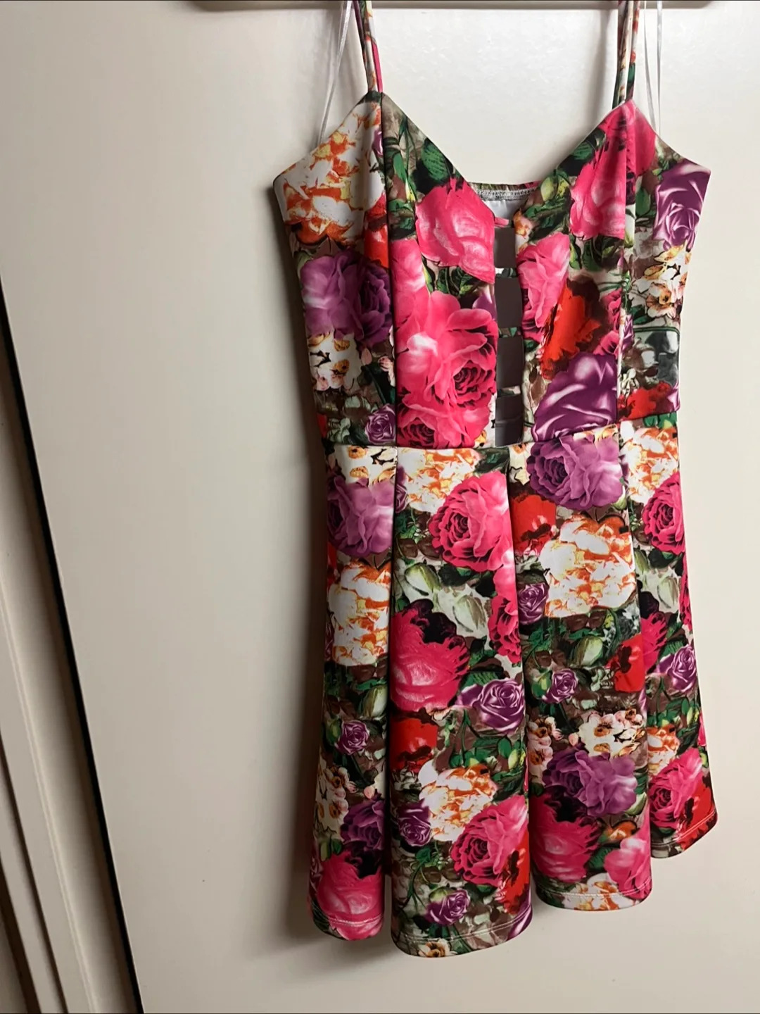 Floral Print Mini Dress image indicator(2)