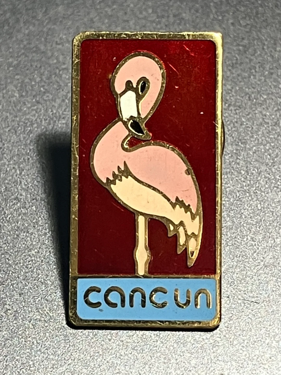Cancun Flamingo Pin thumbnail