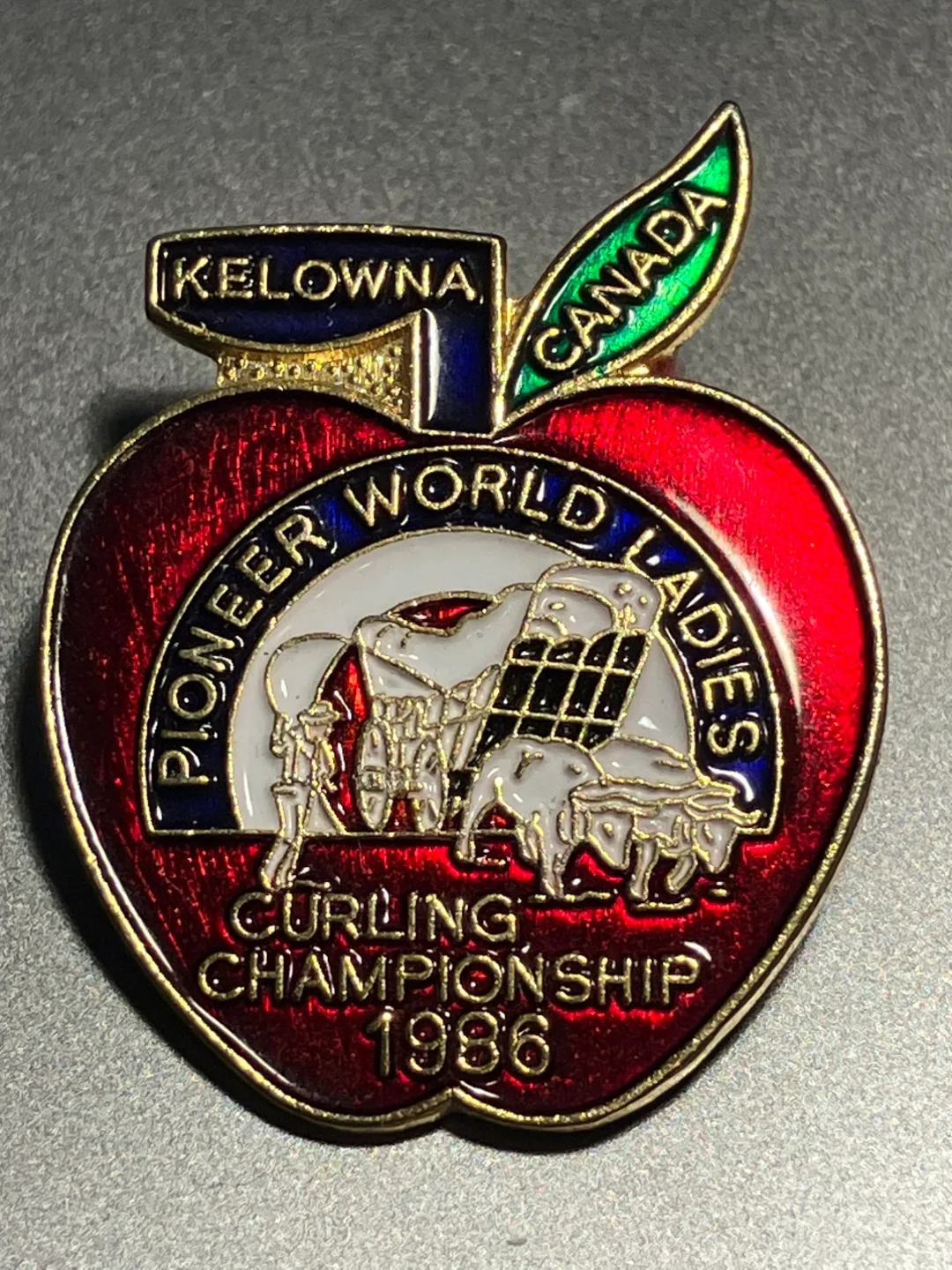 Kelowna Pioneer World Ladies Curling Championship 1986 Pin thumbnail