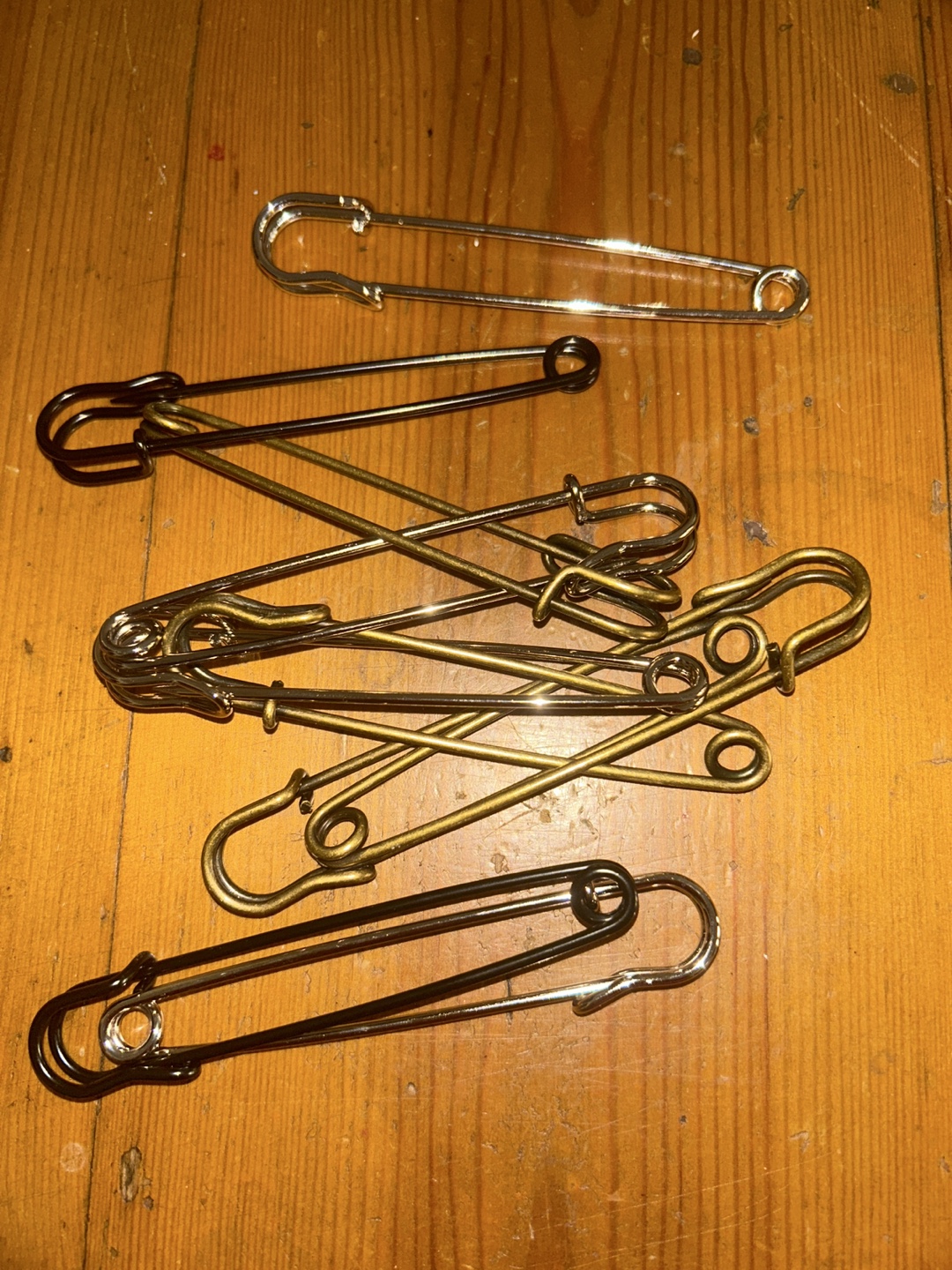 10 Large 4” Safety Pins #freecycle