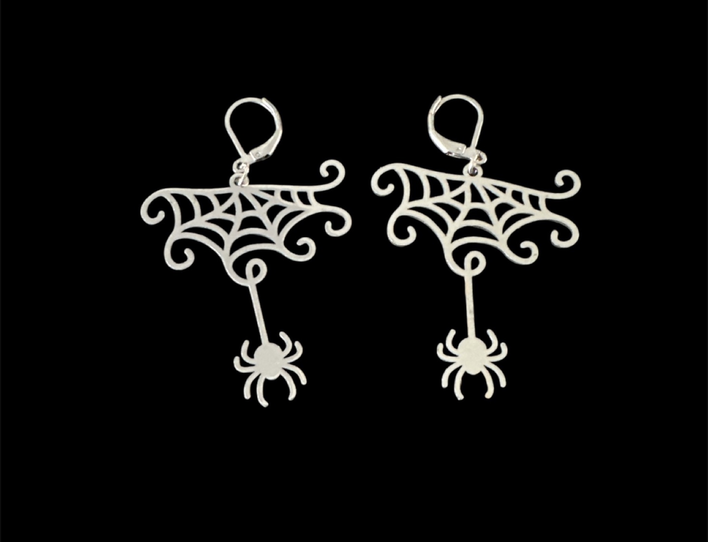 Halloween Earrings - Ghost, Spiderweb, Skeleton - photo 3