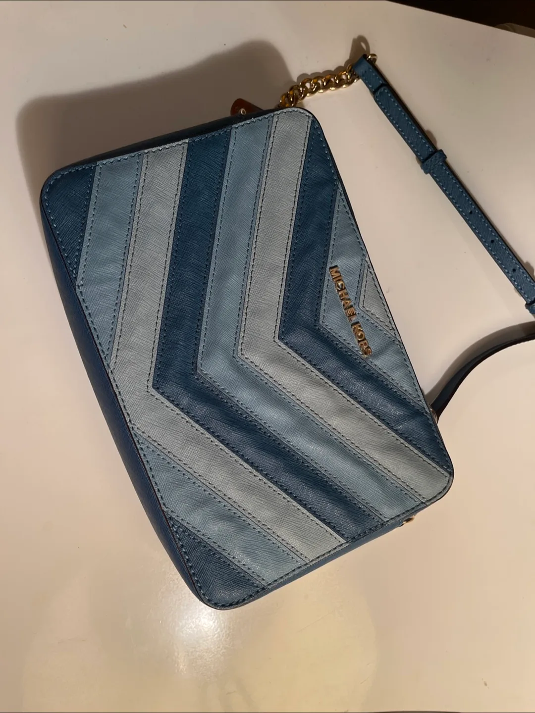 Michael Kors Blue leather  Crossbody Bag image indicator(5)