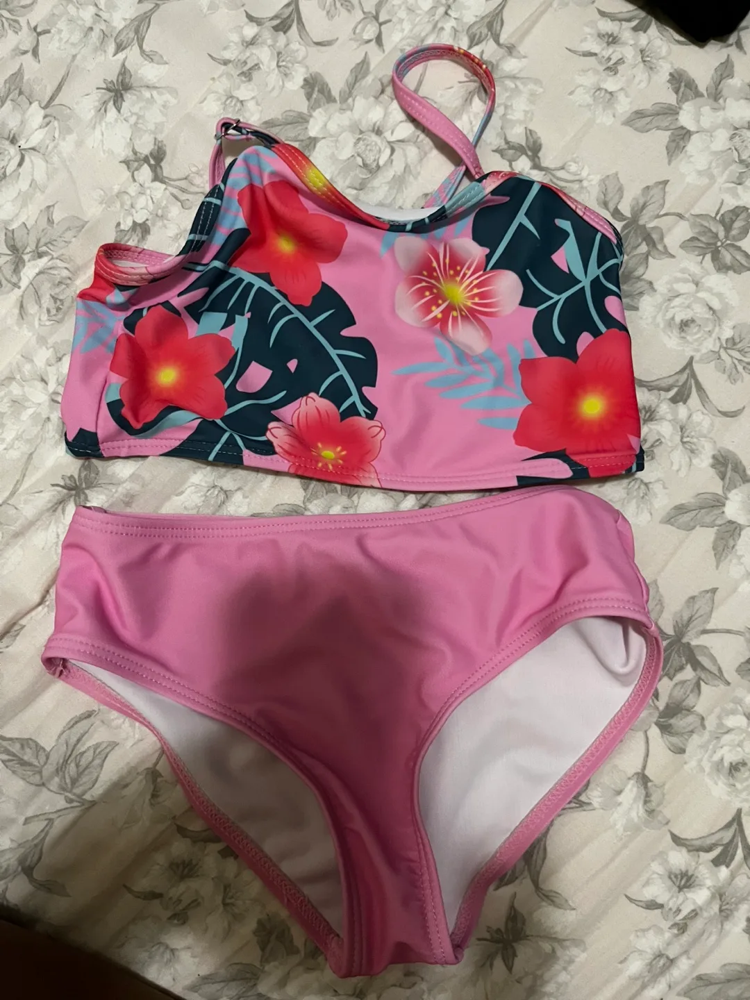 Girls' Clothing Bundle: Swimsuit, Dresses, T-Shirt, Leggings image indicator(5)