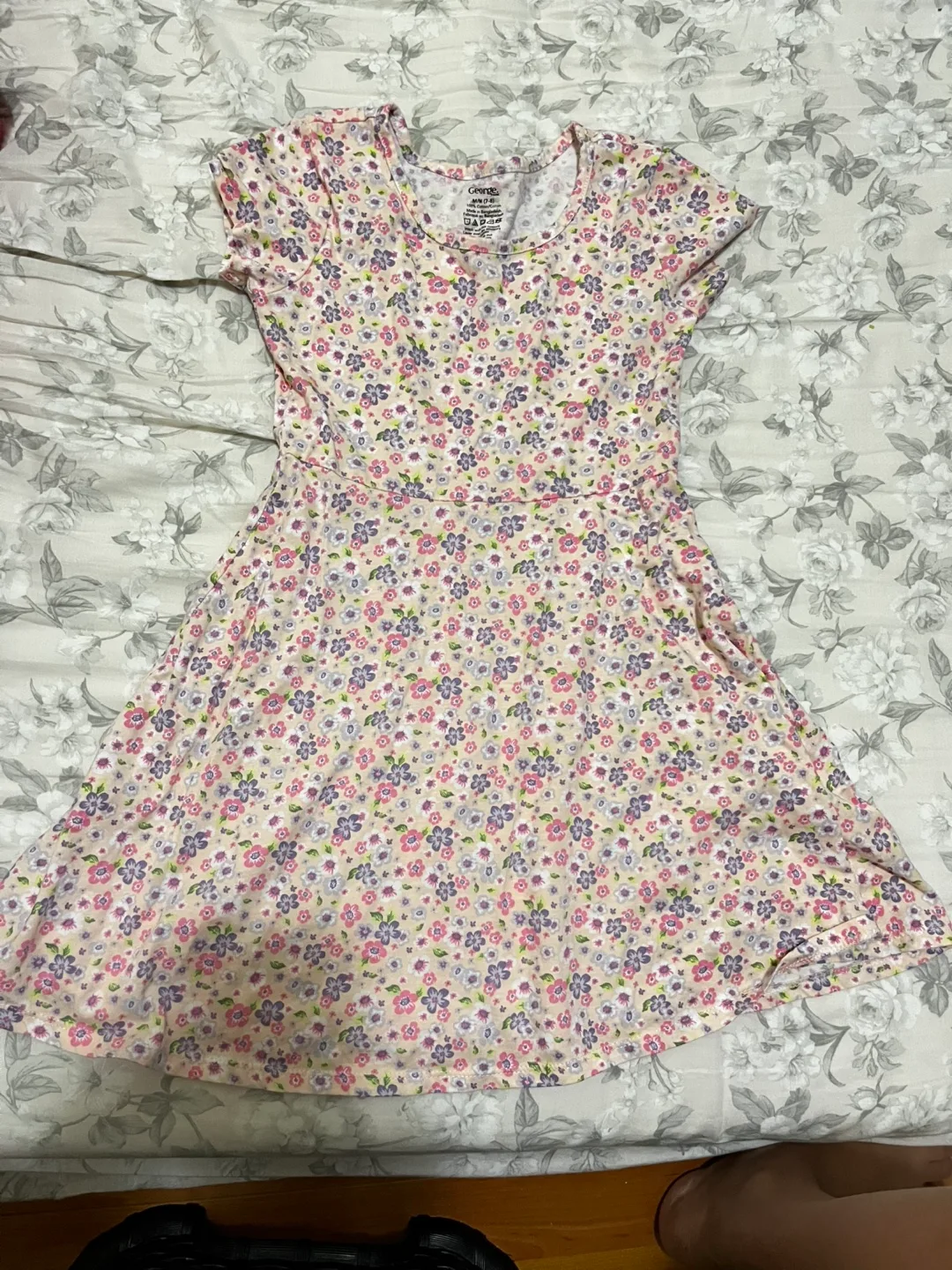 Girls' Clothing Bundle: Swimsuit, Dresses, T-Shirt, Leggings