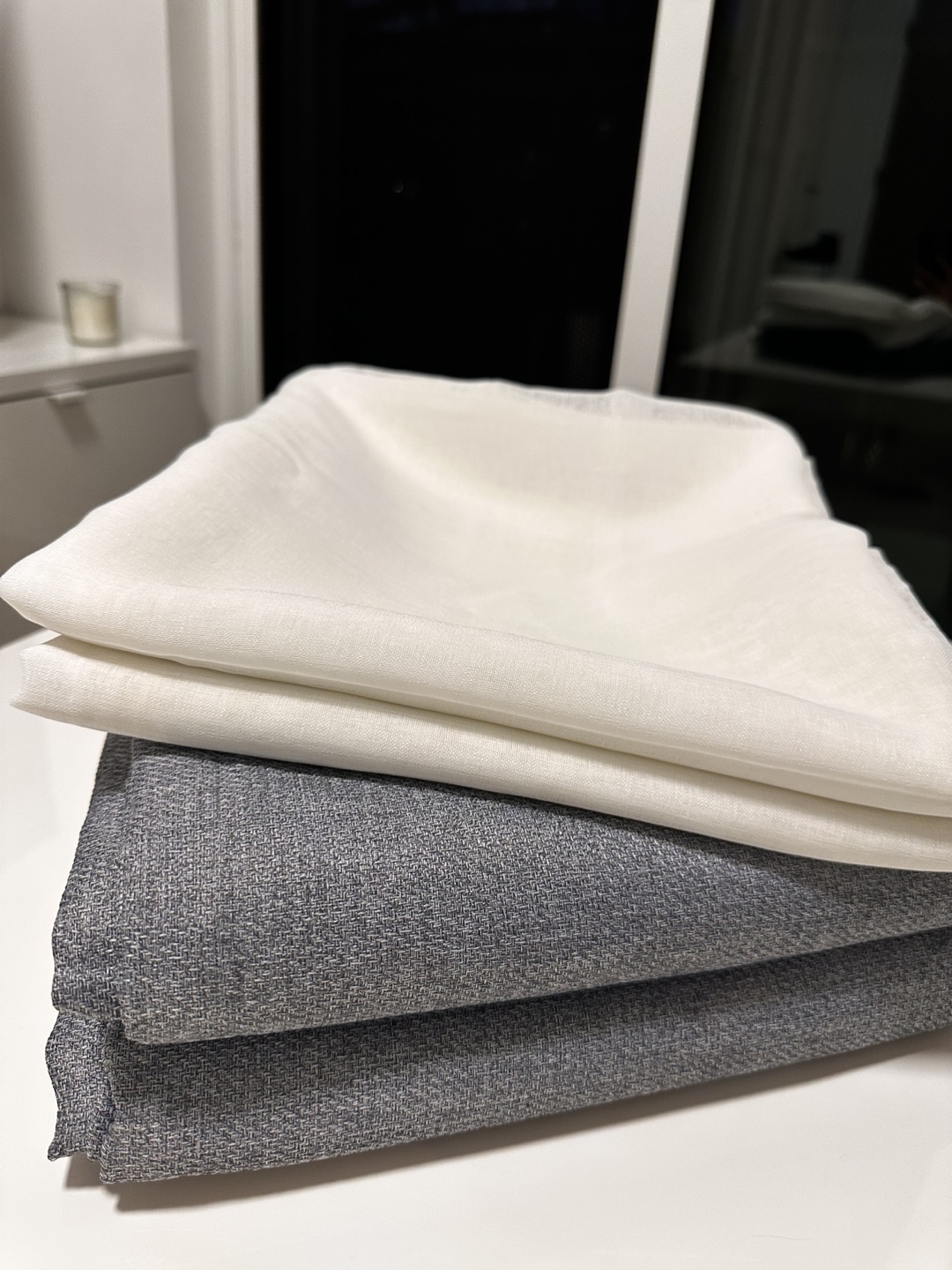 Grey & White Curtain Set - photo 3