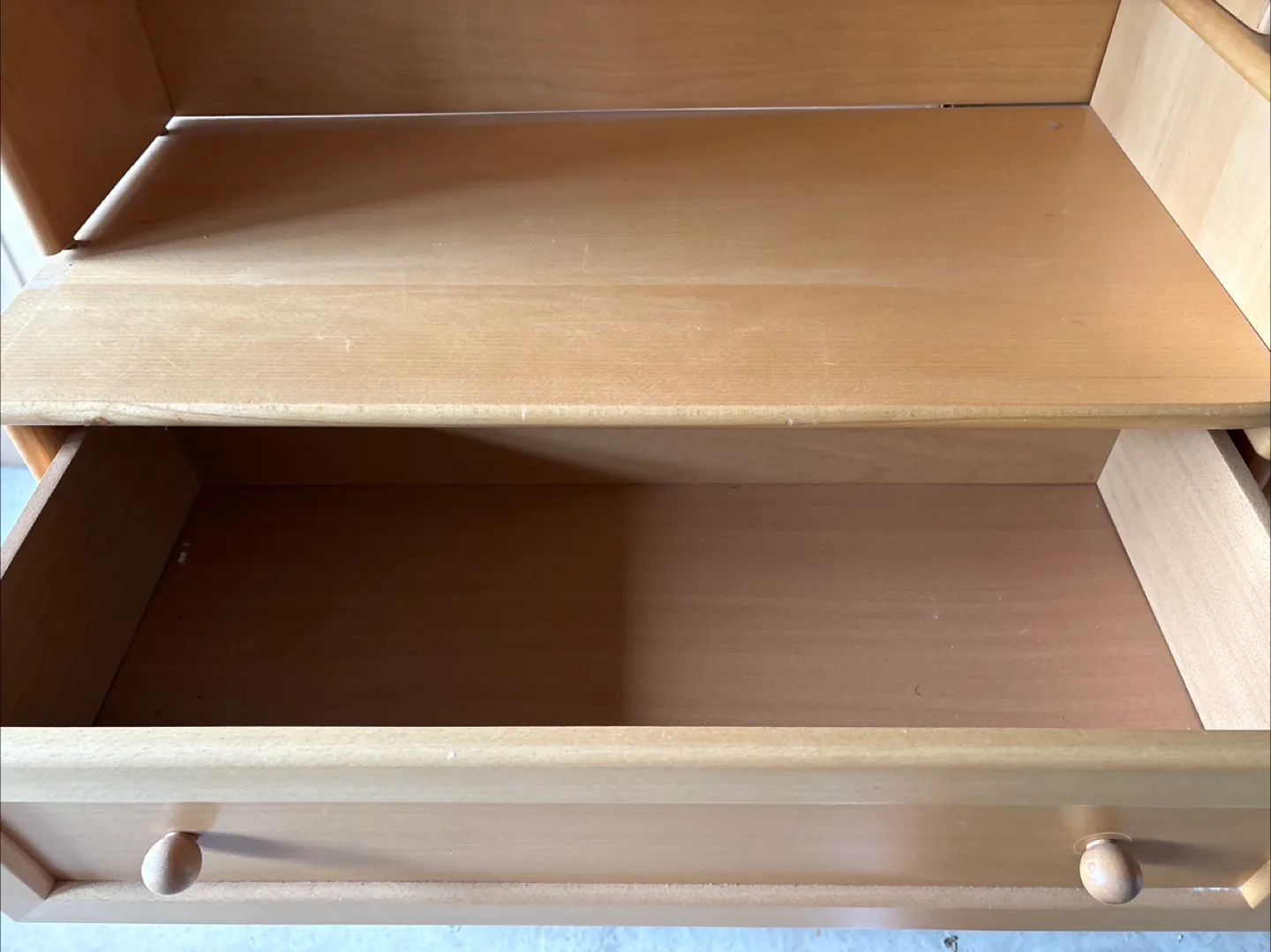 Wooden Dresser/Change Table with Cabinet image indicator(5)