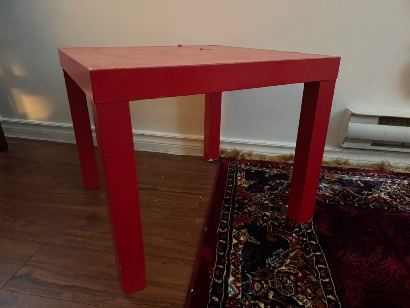 Red Side Table