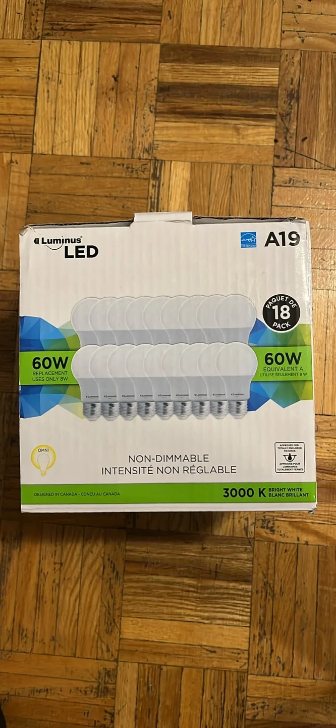 Luminus LED A19 60W 9-Pack thumbnail