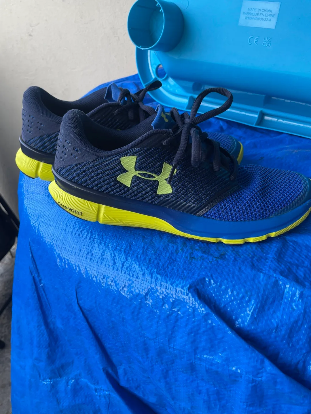 Under Armour Charged Assert 9 Blue/Yellow Shoes image indicator(3)