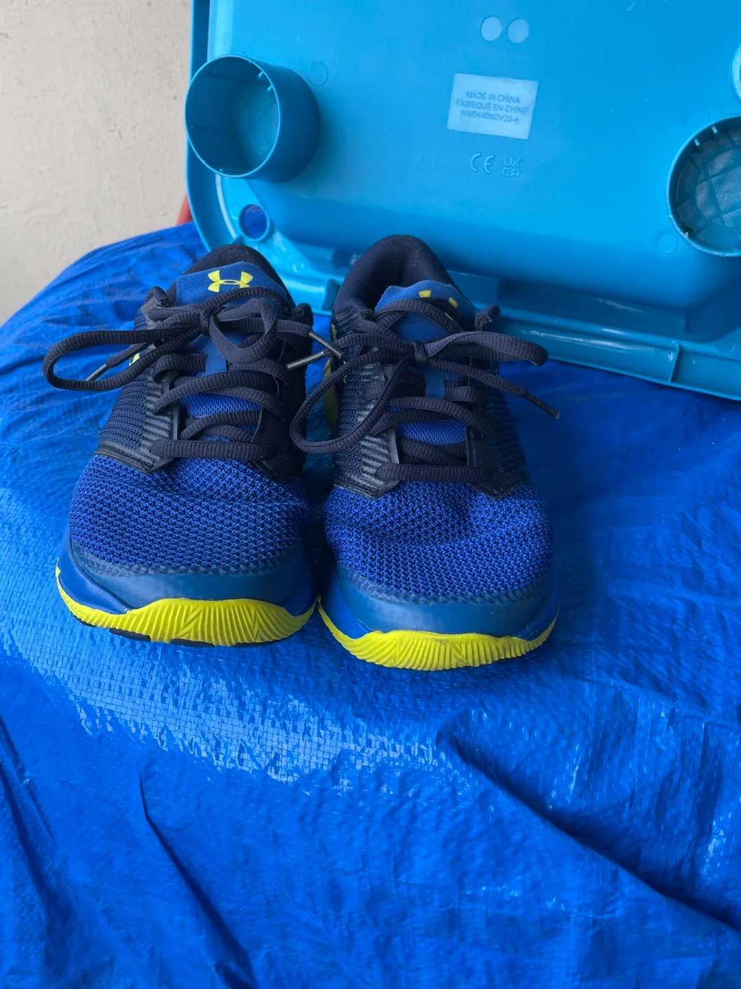 Under Armour Charged Assert 9 Blue/Yellow Shoes image indicator(2)