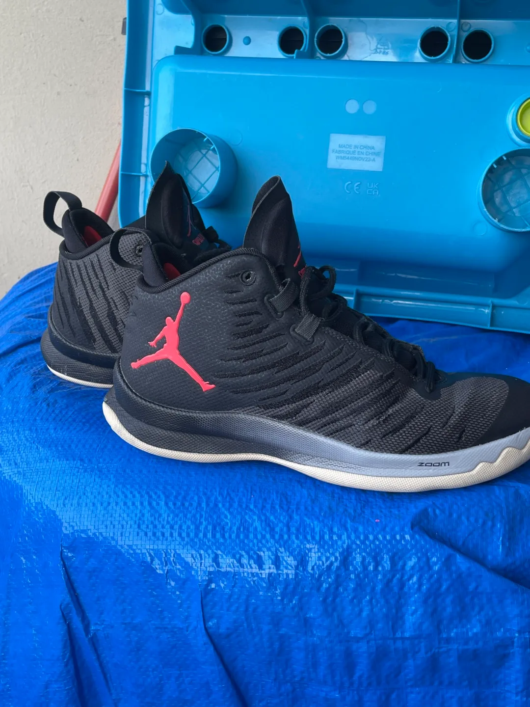 Jordan Super.Fly Black & Red Shoes image indicator(4)