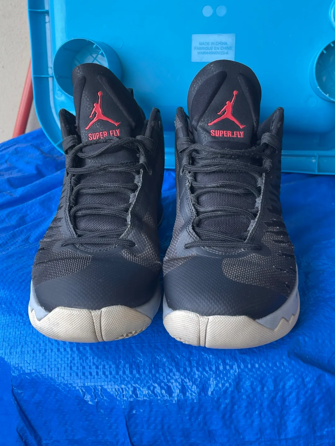 Jordan Super.Fly Black & Red Shoes image indicator(3)