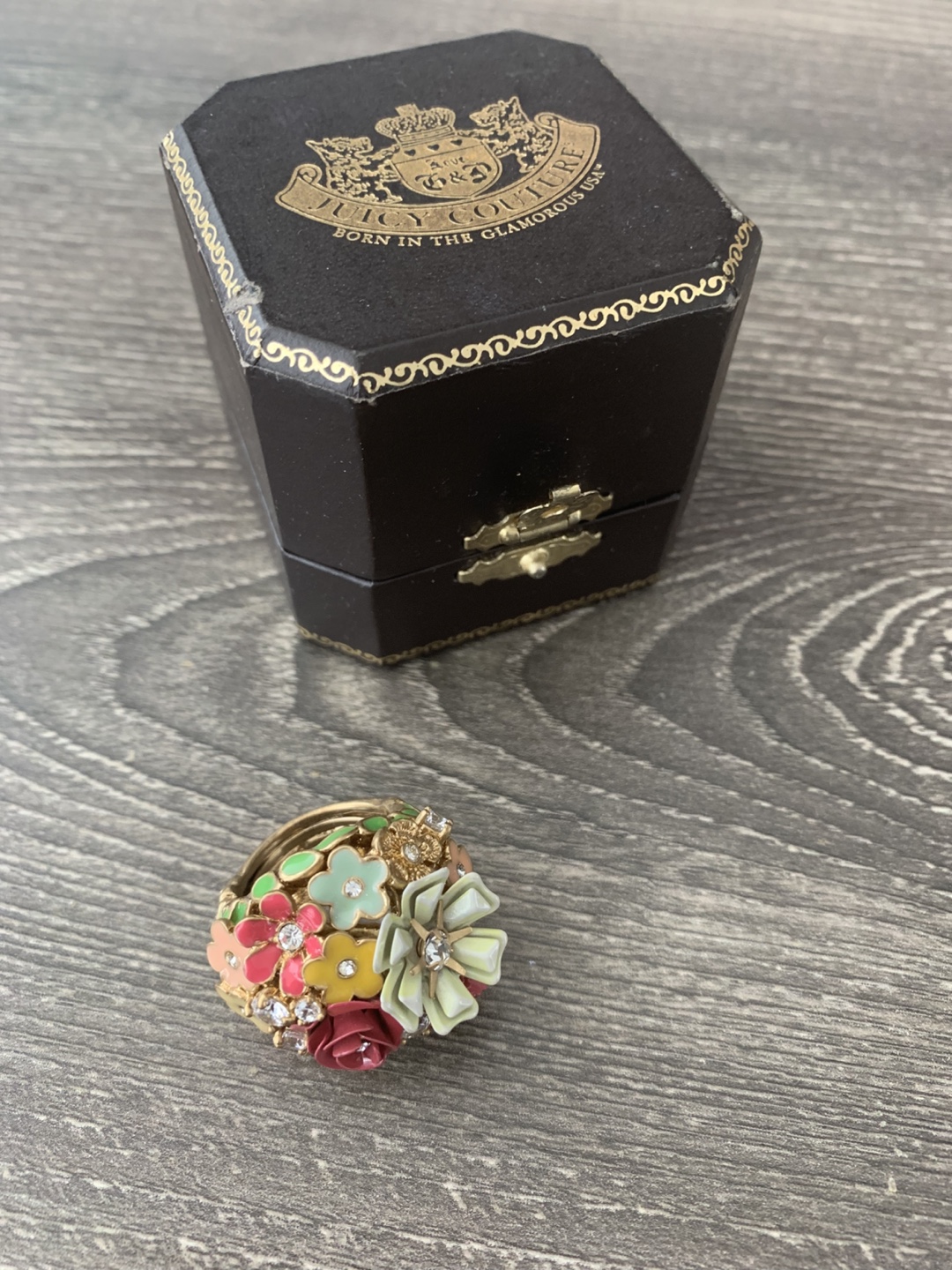 Juicy Couture Floral Ring with Box - photo 2
