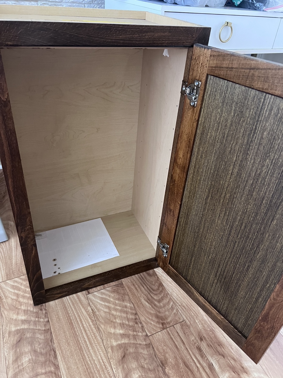 Top Cabinet Newly stained Brown - photo 3