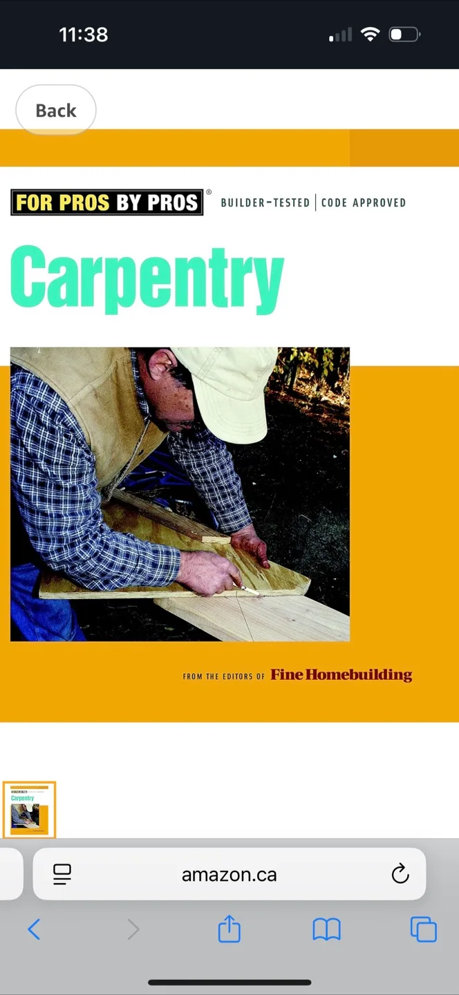 Carpentry Book by Fine Homebuilding thumbnail