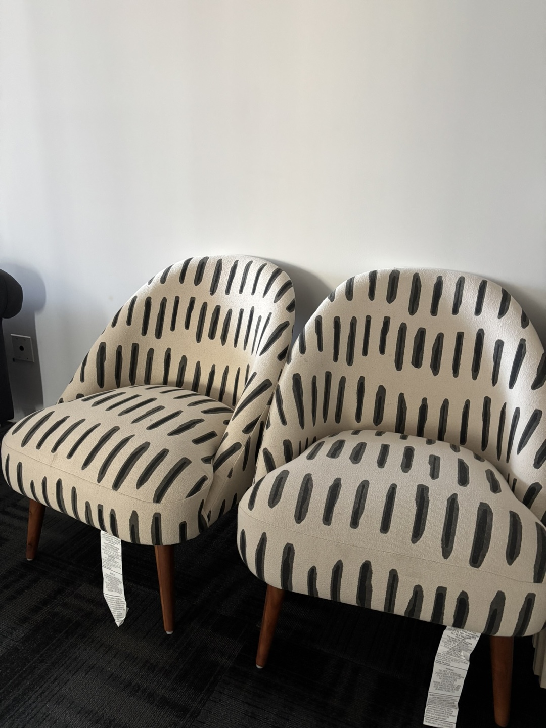 Patterned Accent Chairs - Set of 2
