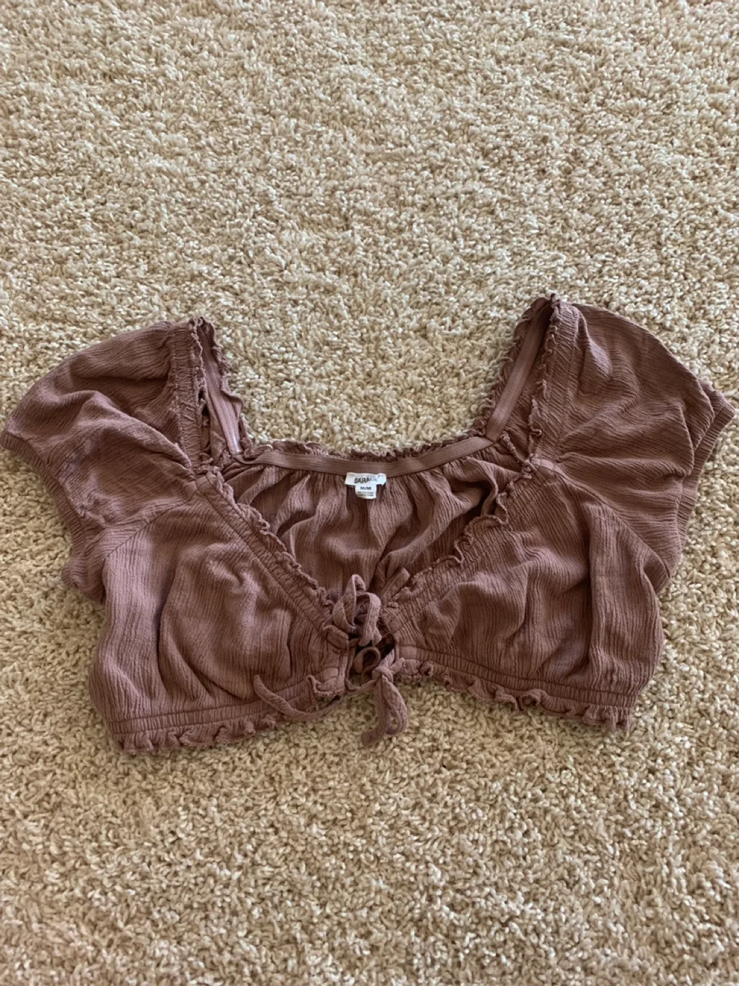 Garage Rusty pink Crop Top - Size M thumbnail