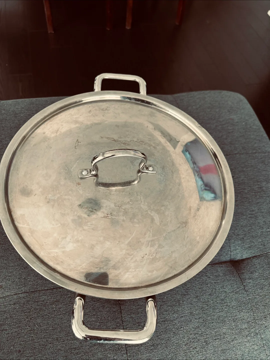 Stainless Steel Cooking Pan 7 liter  with Lid thumbnail