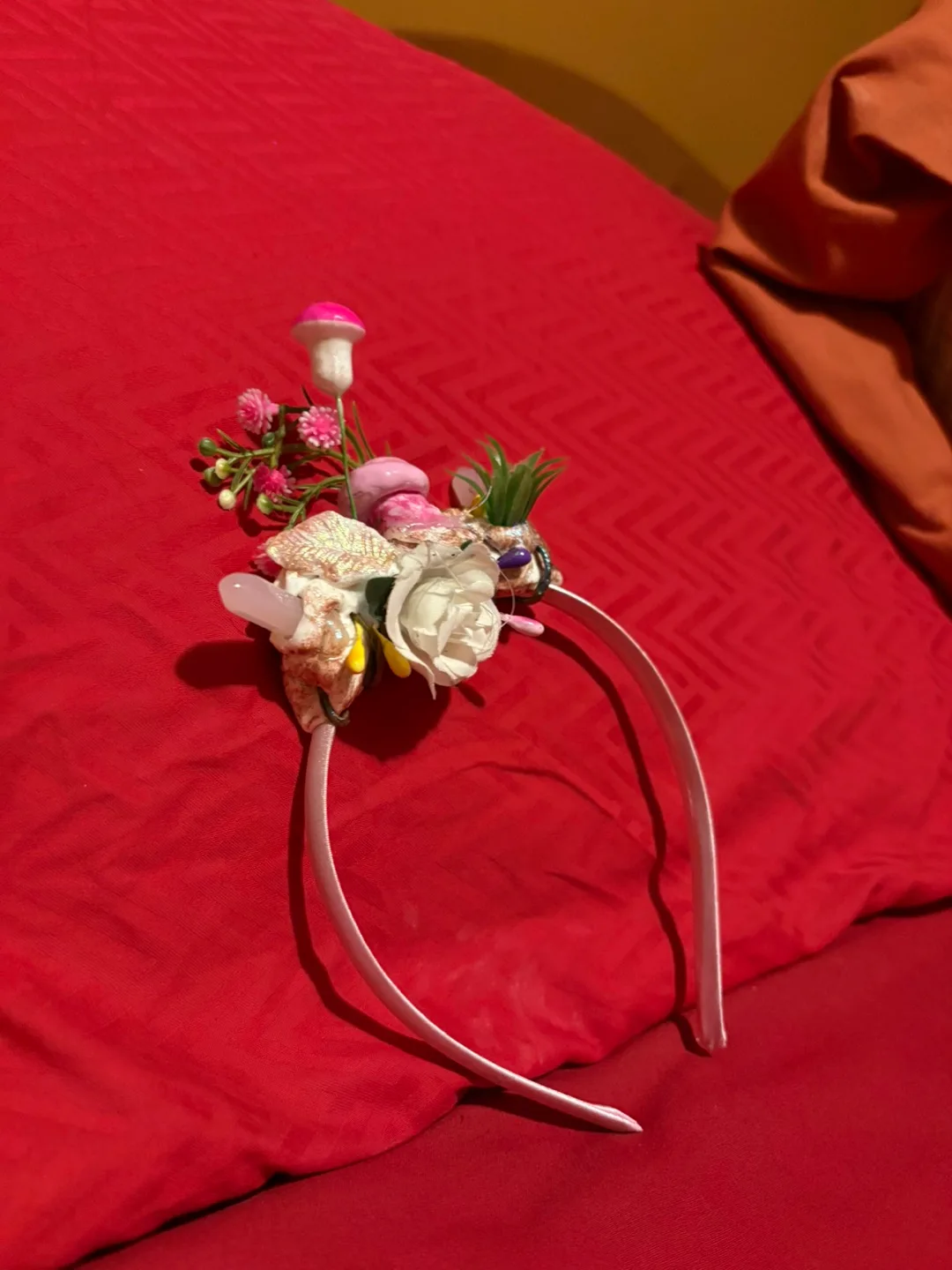 Handmade Floral Headband image indicator(2)
